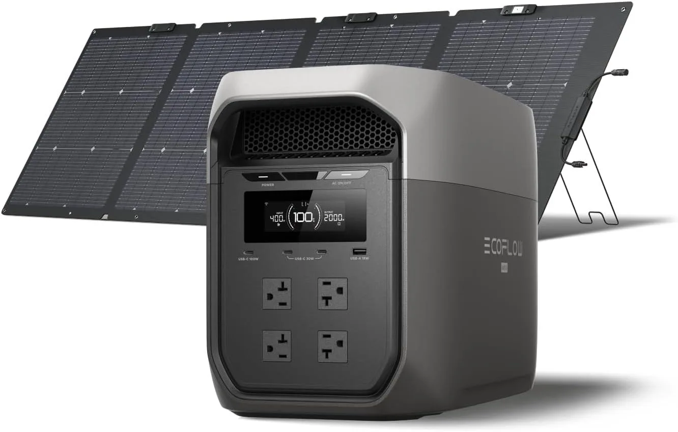 Apowking 200W Portable Power Station with 40W Solar Panel