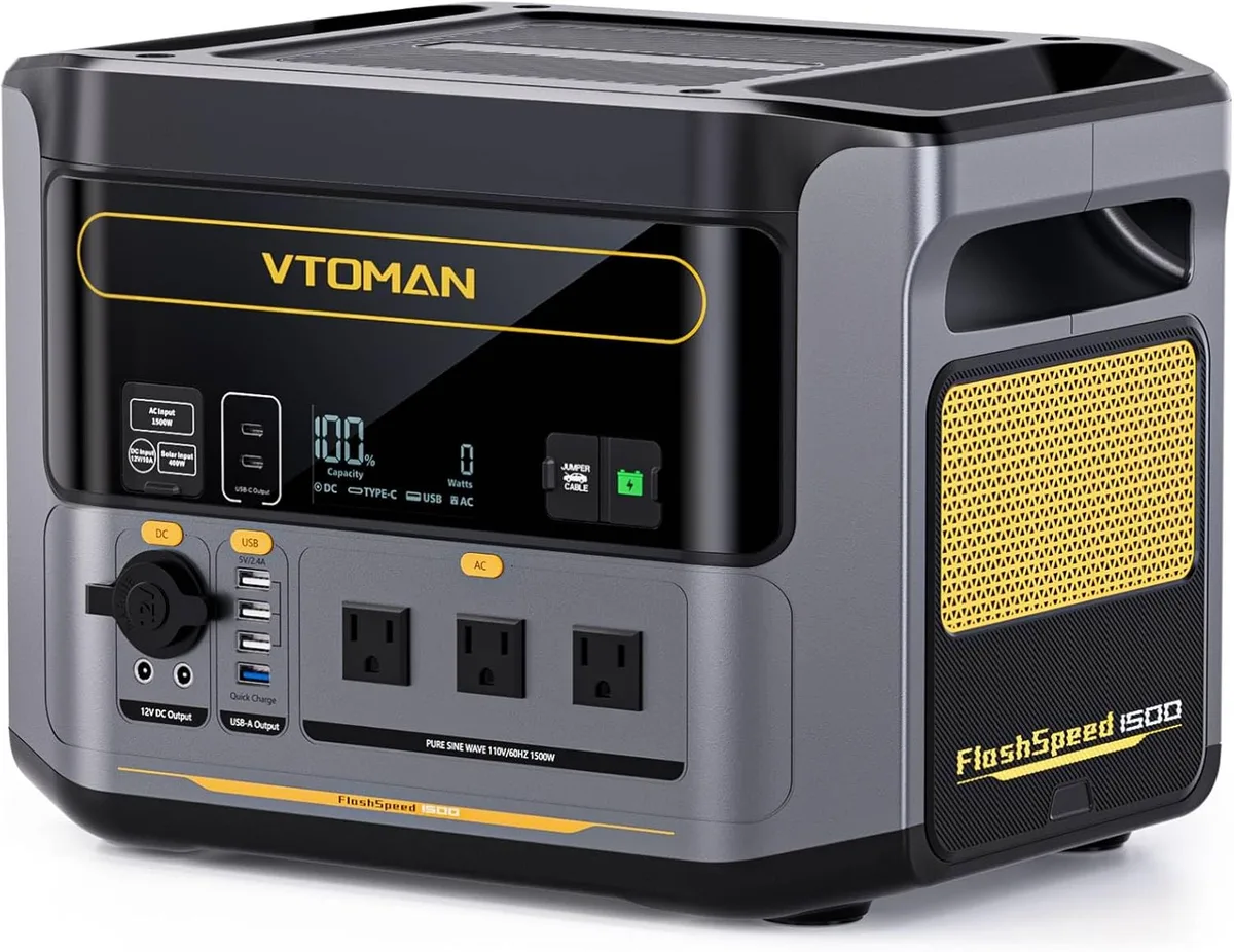 VTOMAN FlashSpeed 1500 Portable Power Station